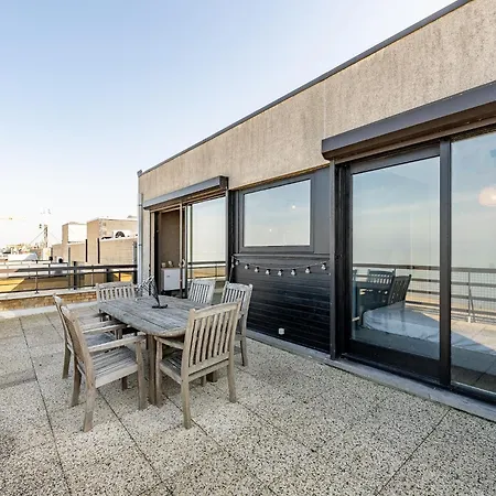 Penthouse By The Sea With Stunning Rooftop Views Lejlighed Blankenberge